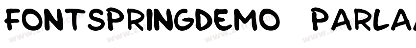 FONTSPRINGDEMO Parla字体转换
